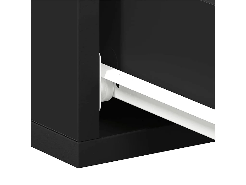 Stanford  Hängender Nachttisch Schwarz 40x30x15 cm Holzwerkstoff