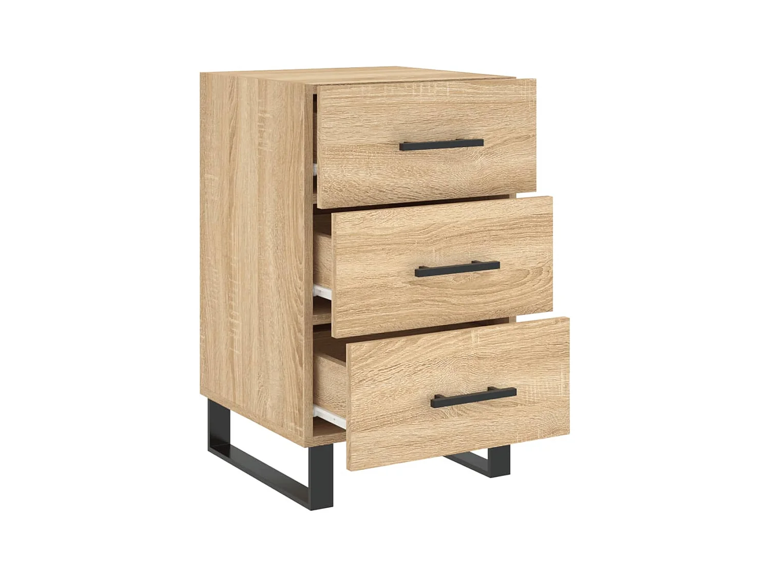 Eilven  Table de chevet chêne sonoma 40x40x66 cm bois d'ingénierie