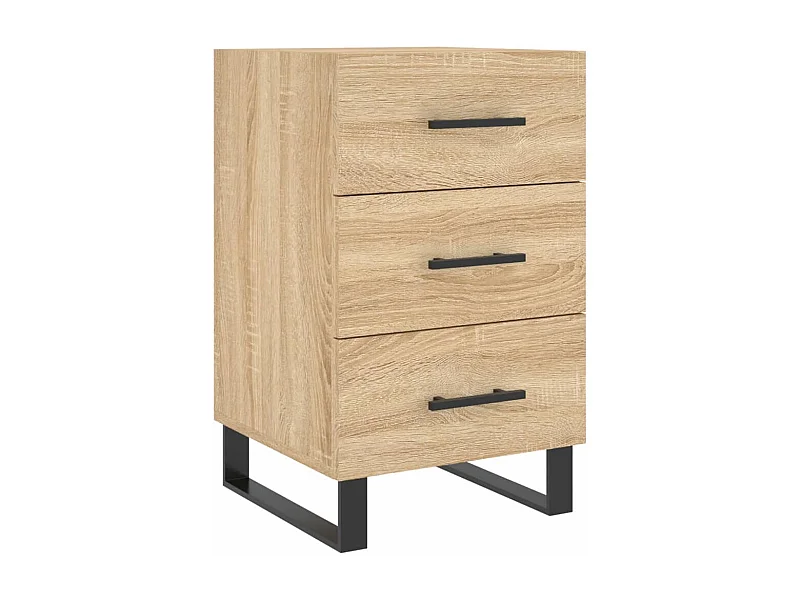 Eilven  Table de chevet chêne sonoma 40x40x66 cm bois d'ingénierie