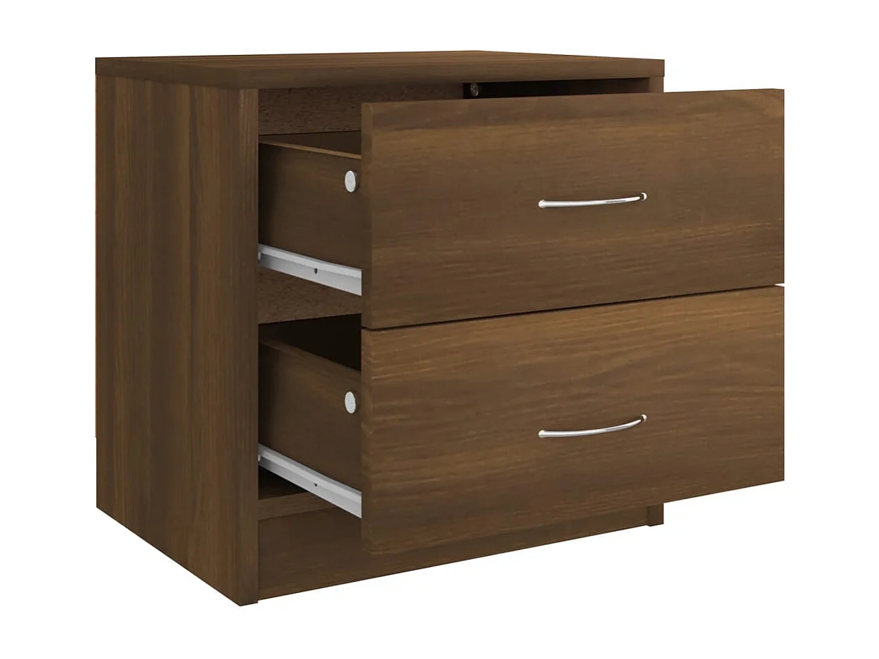 Wytse  Nachttisch Braun Eichen-Optik 40x30x40 cm Holzwerkstoff