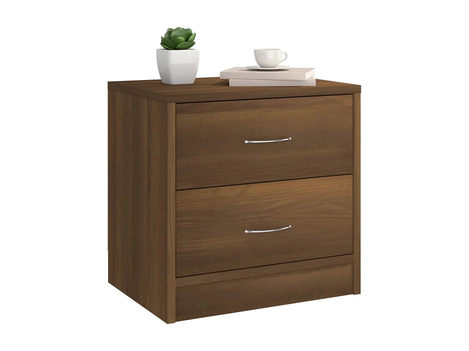 Wytse  Comodino Rovere Marrone 40x30x40 cm in Truciolato