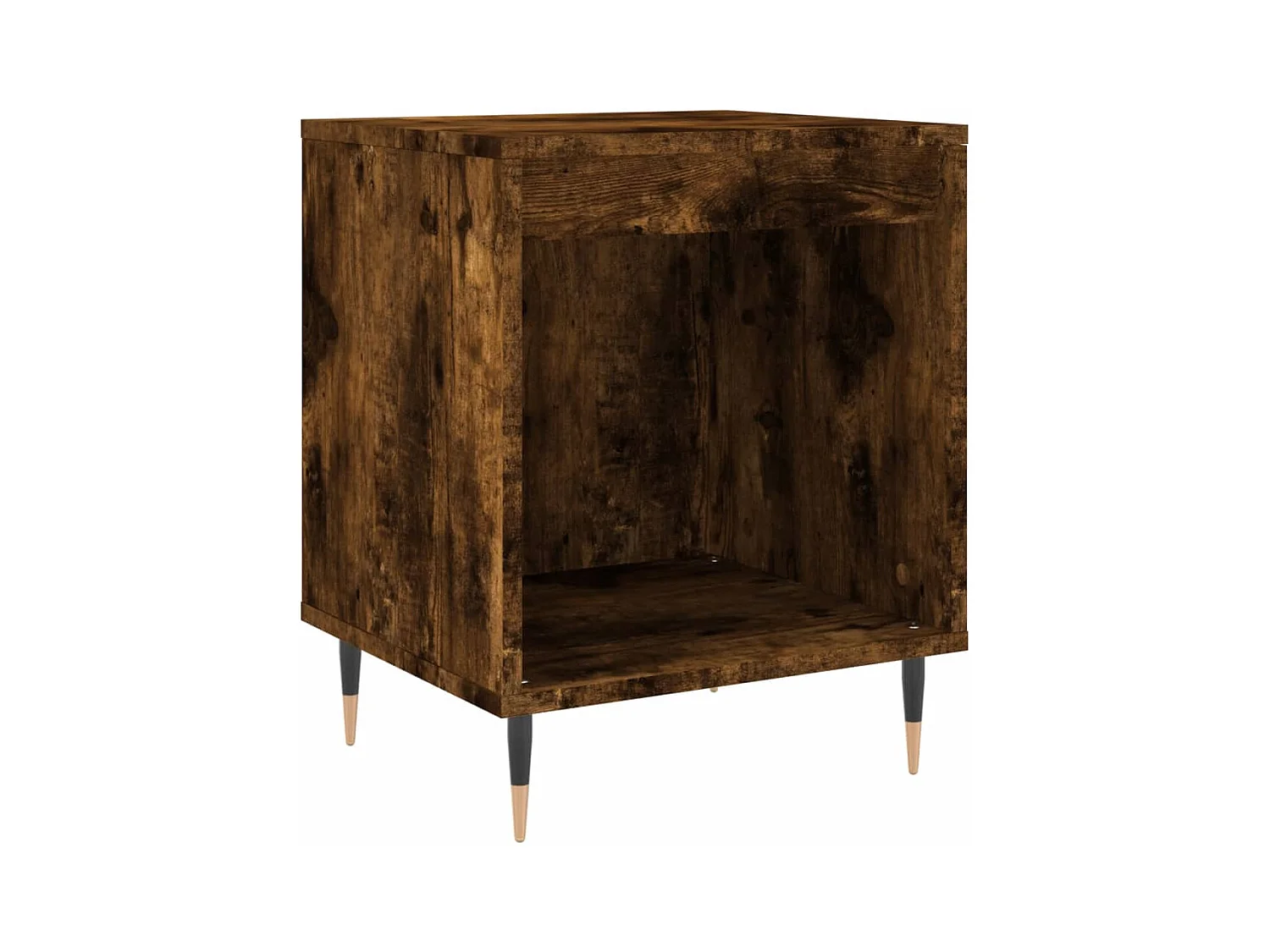 Dustin Mason  Table de chevet chêne fumé 40x35x50 cm bois d’ingénierie