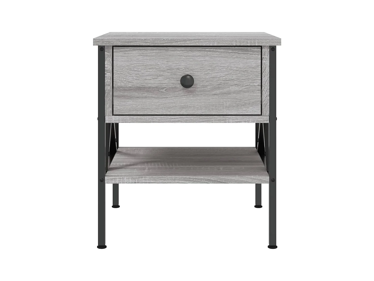 Wit  Tables de chevet 2 pcs sonoma gris 40x42x45 cm bois ingénierie