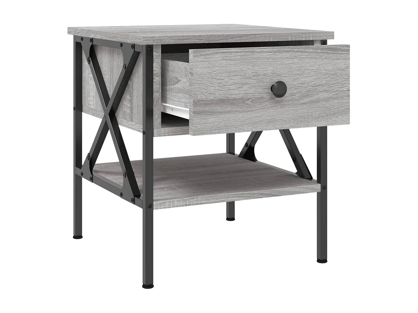 Wit  Tables de chevet 2 pcs sonoma gris 40x42x45 cm bois ingénierie