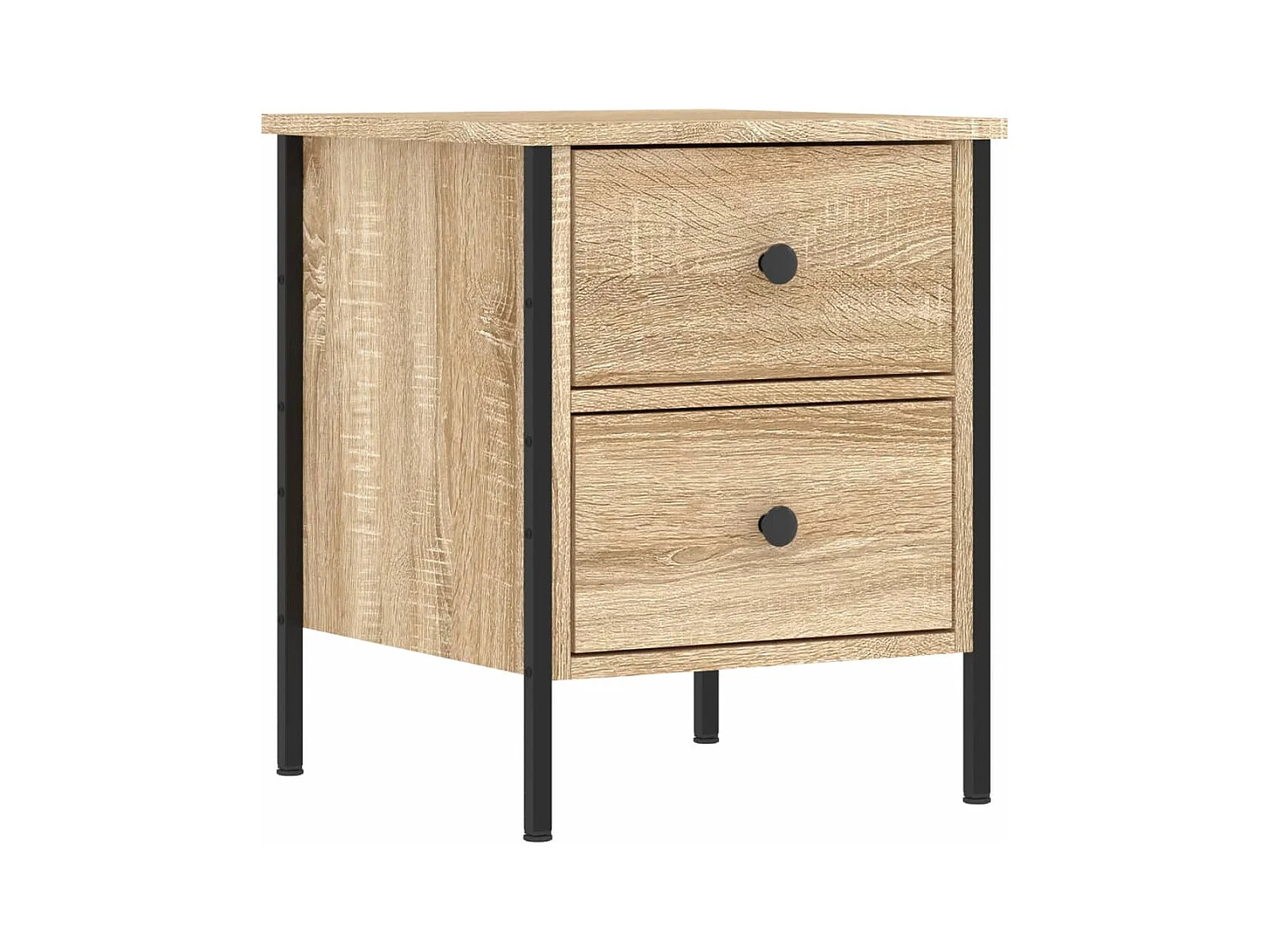 Elmhurst  Table de chevet chêne sonoma 40x42x50 cm bois d'ingénierie