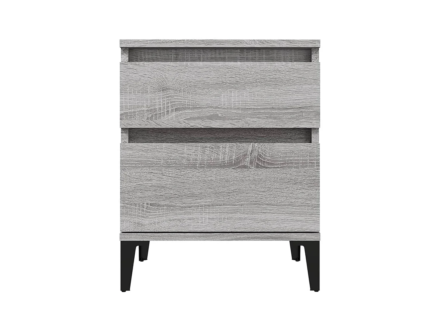 Ramløse  Tables de chevet 2 pcs Sonoma gris 40x35x50 cm