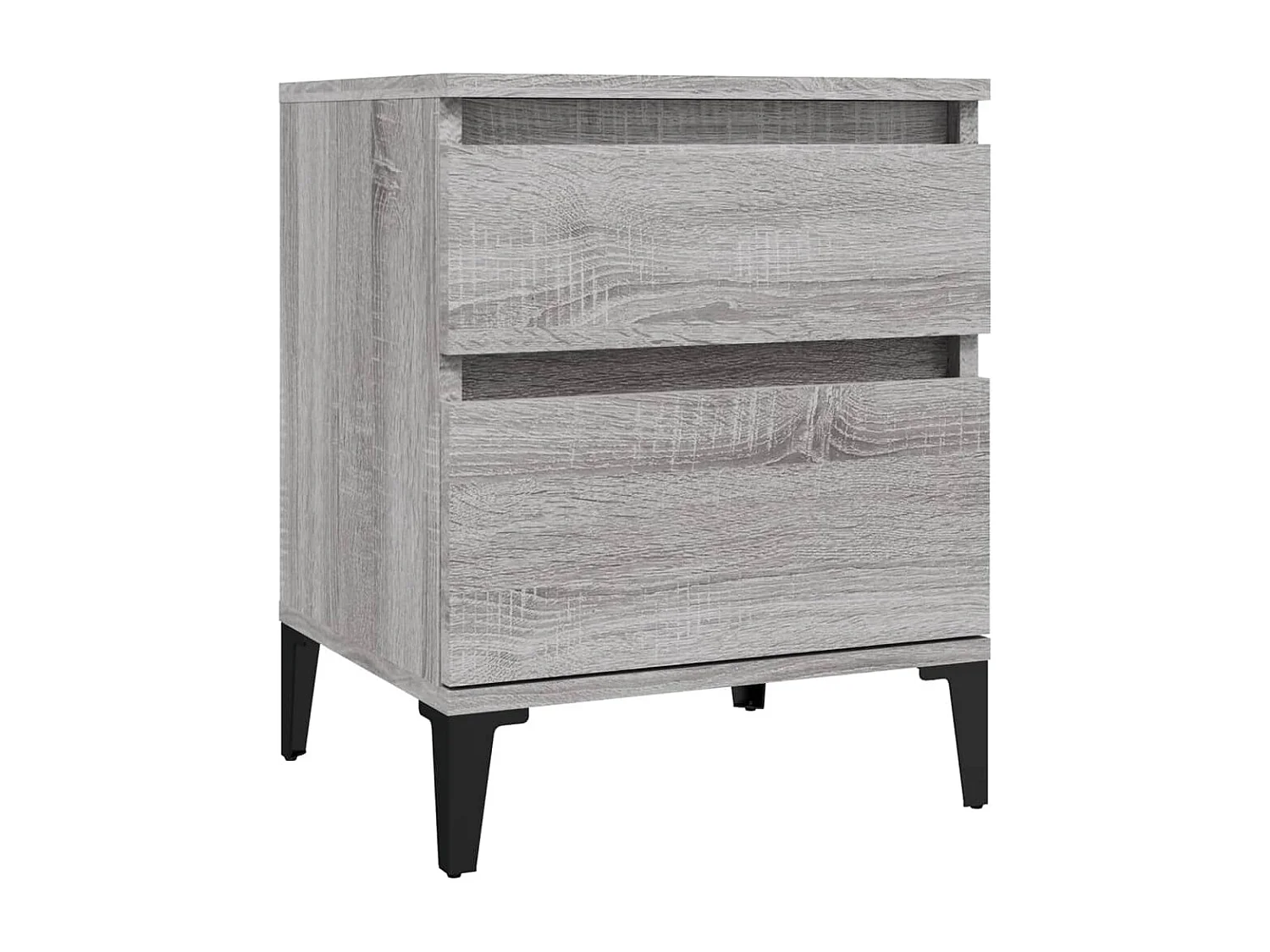 Ramløse  Tables de chevet 2 pcs Sonoma gris 40x35x50 cm