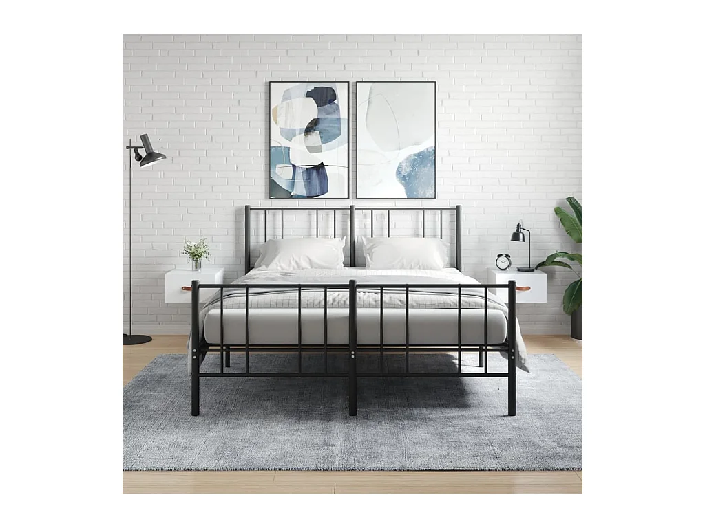 Brackettville  Tables de chevet murales 2 pcs blanc brillant 35x35x20 cm