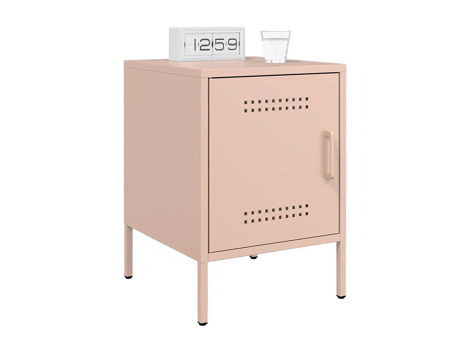 Adam Scott  Tables de chevet 2 pcs rose 36x39x50,5 cm acier