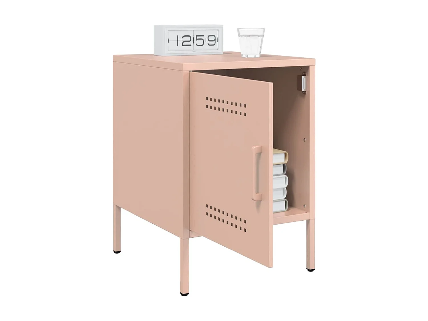 Adam Scott  Tables de chevet 2 pcs rose 36x39x50,5 cm acier