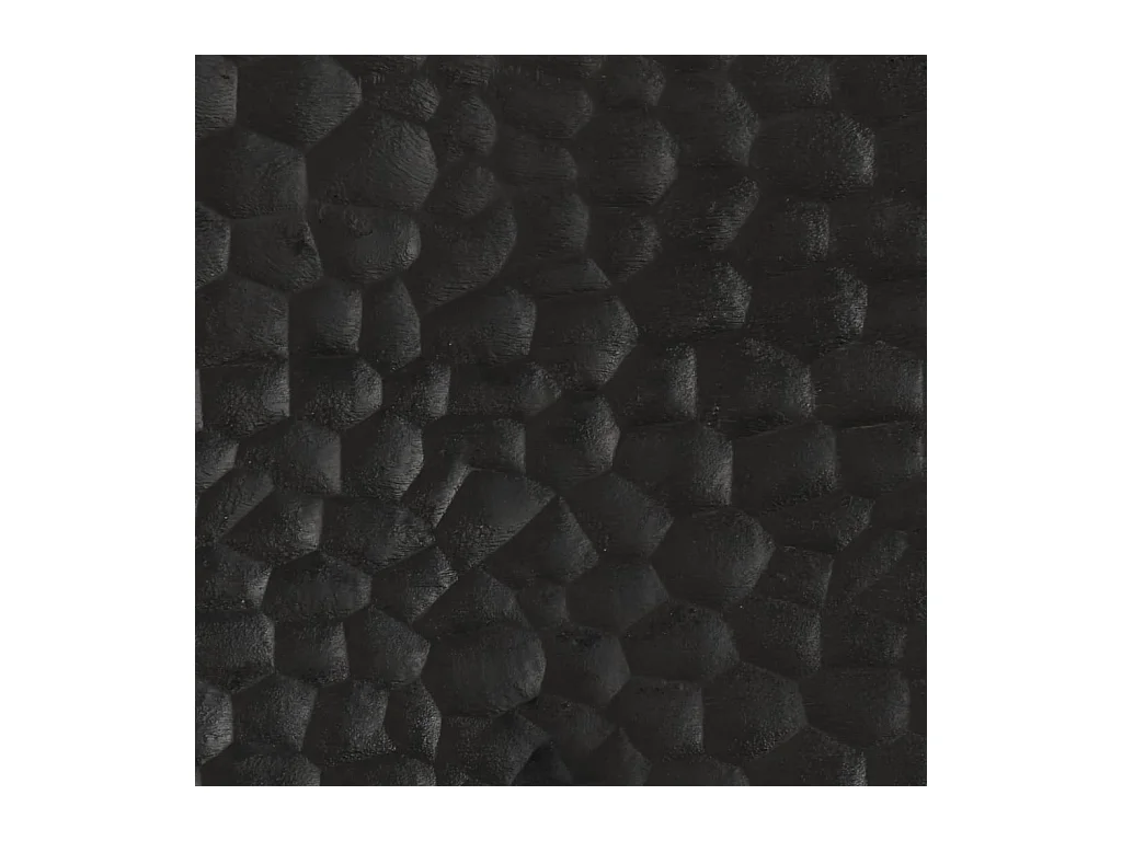 Asrin  Table de chevet noir 50x33x60 cm bois de manguier massif