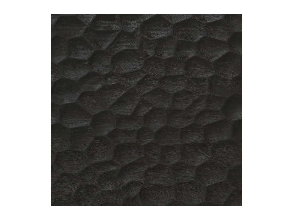 Mariëlle  Tables de chevet 2 pcs noir 40x33x46 cm bois de manguier solide