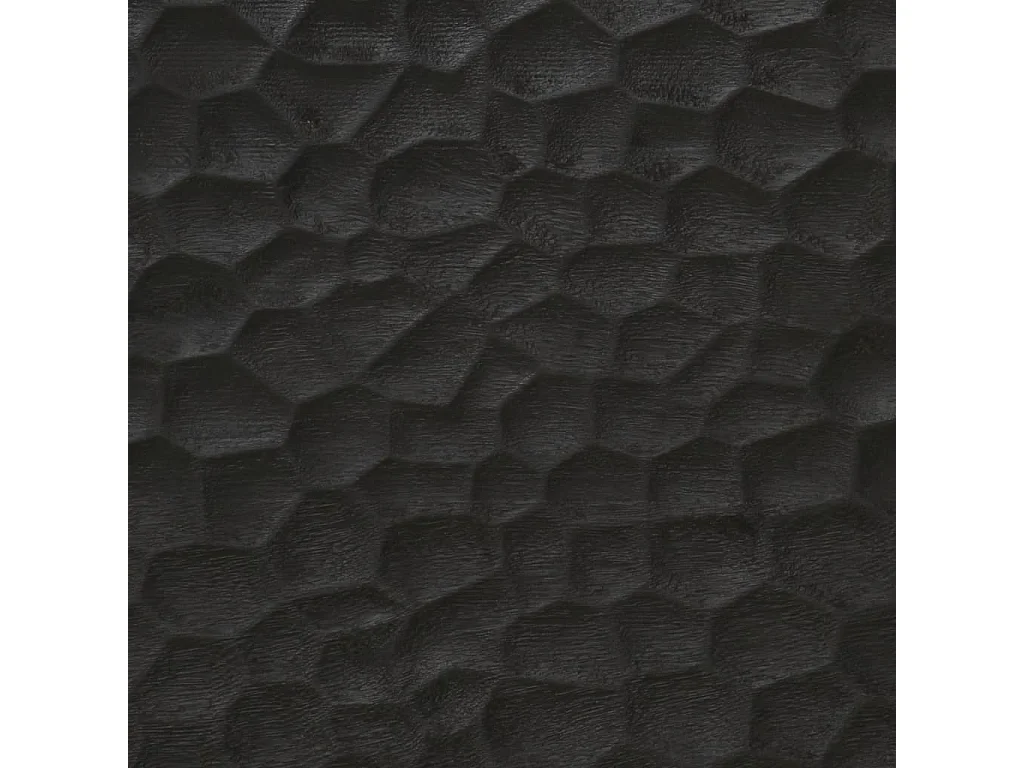 Mariëlle  Nachttische 2 Stk. Schwarz 40x33x46 cm Massivholz Mango