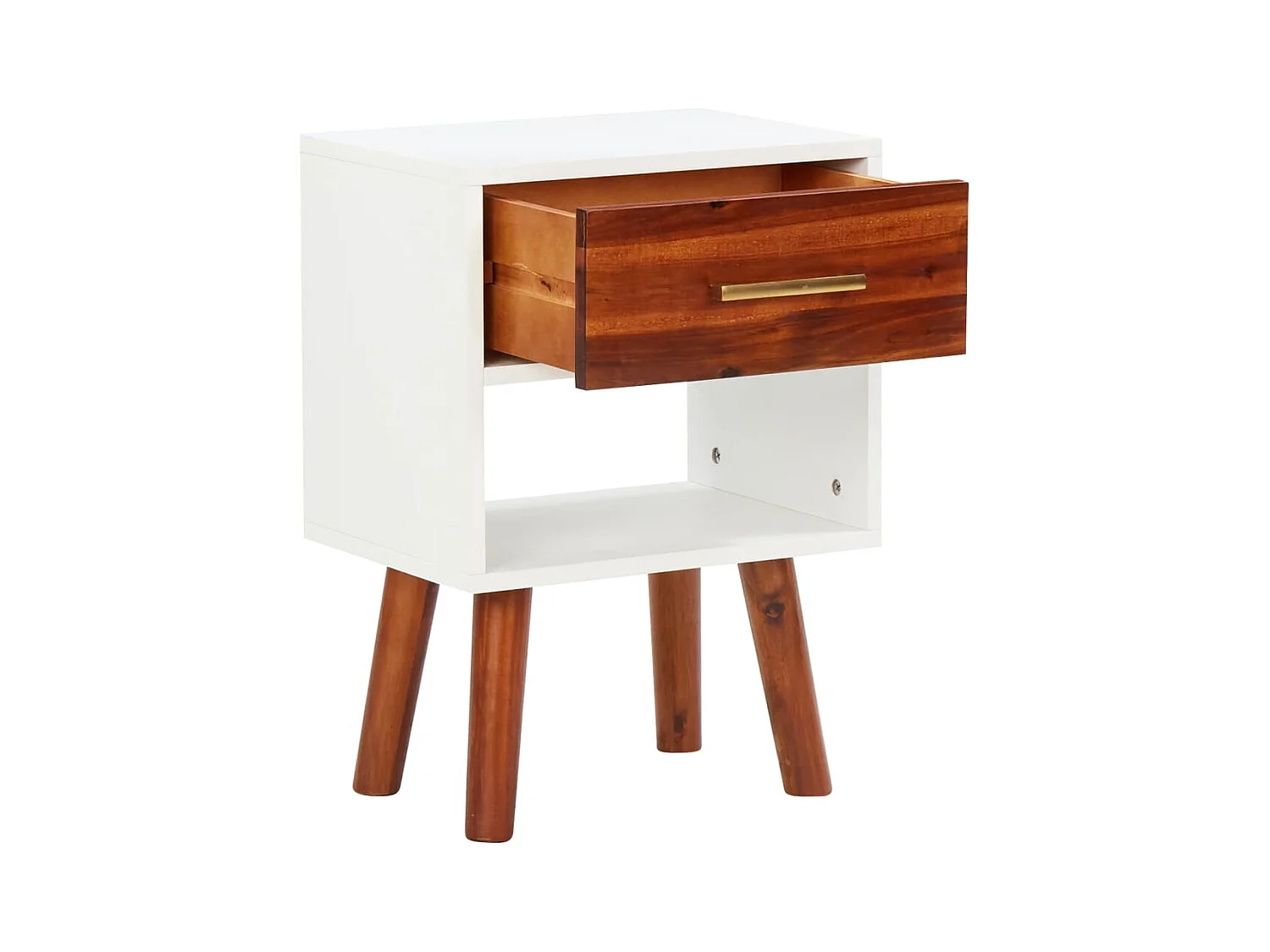 Susanna  Table de chevet Bois d'acacia massif 40x30x57 cm