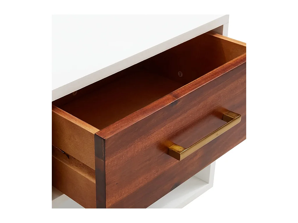 Susanna  Table de chevet Bois d'acacia massif 40x30x57 cm