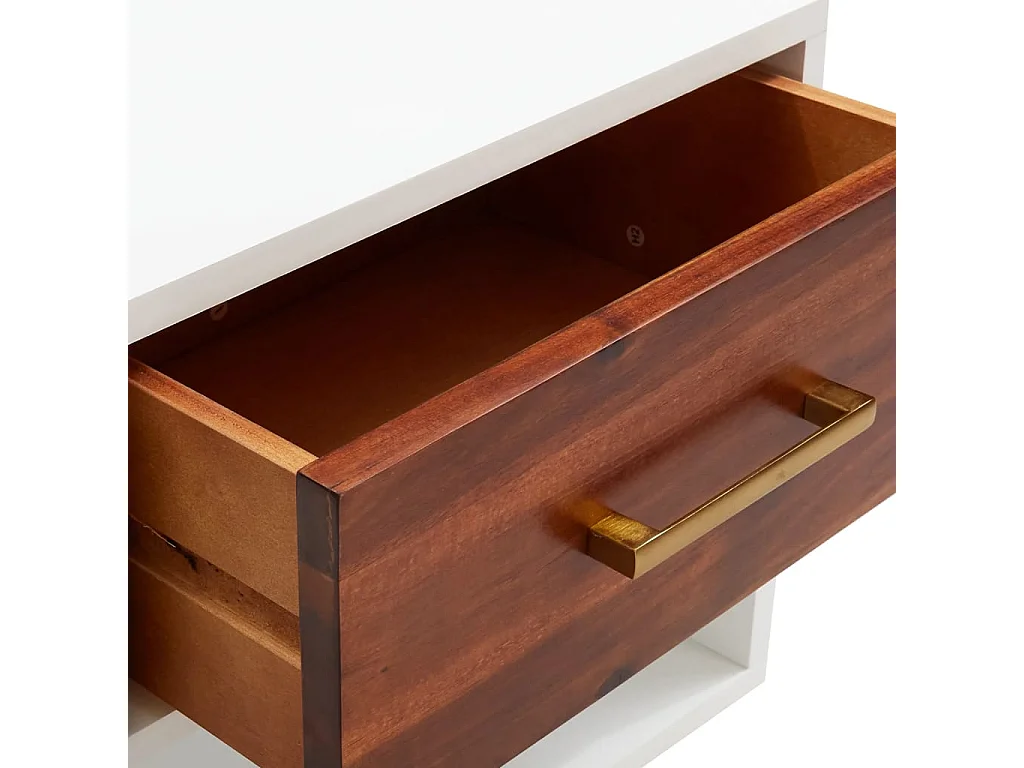 Susanna  Table de chevet Bois d'acacia massif 40x30x57 cm