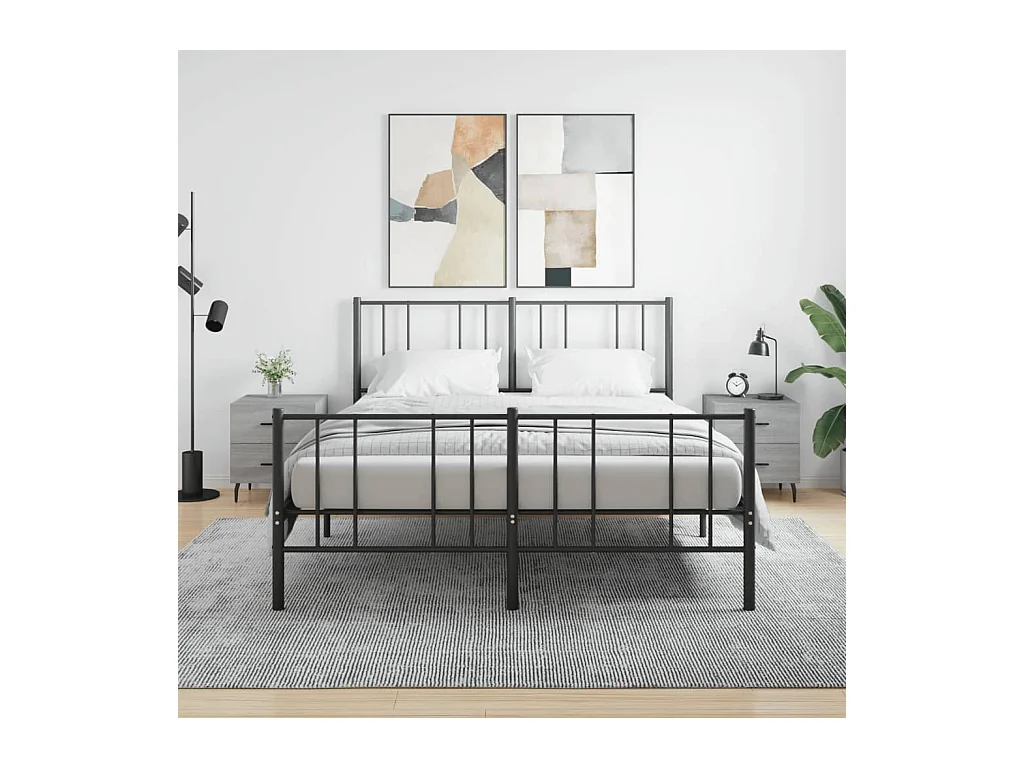 Brad John  Tables de chevet 2 pcs sonoma gris 40x35x47,5 cm