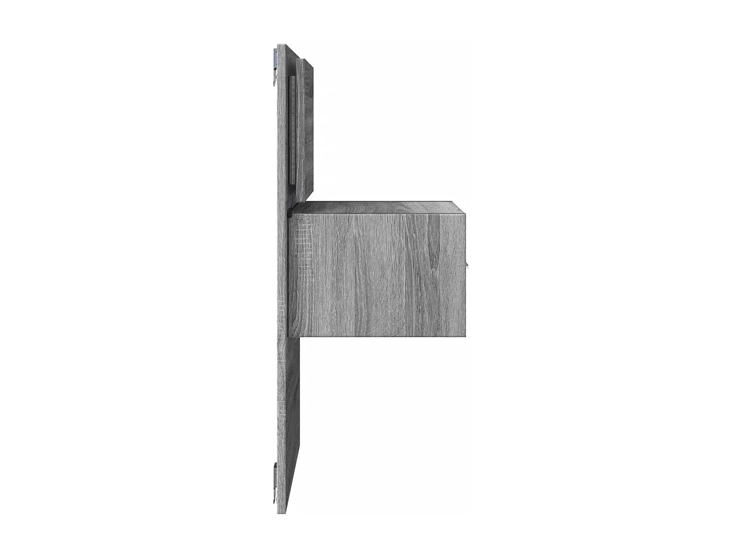 El Campo  Table de chevet murale avec lumières LED sonoma gris