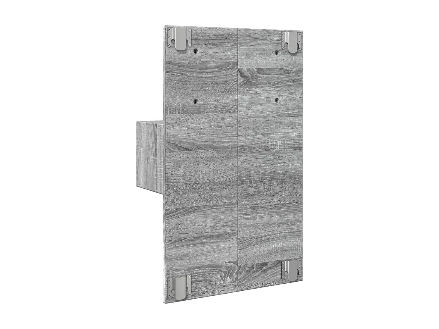 El Campo  Table de chevet murale avec lumières LED sonoma gris