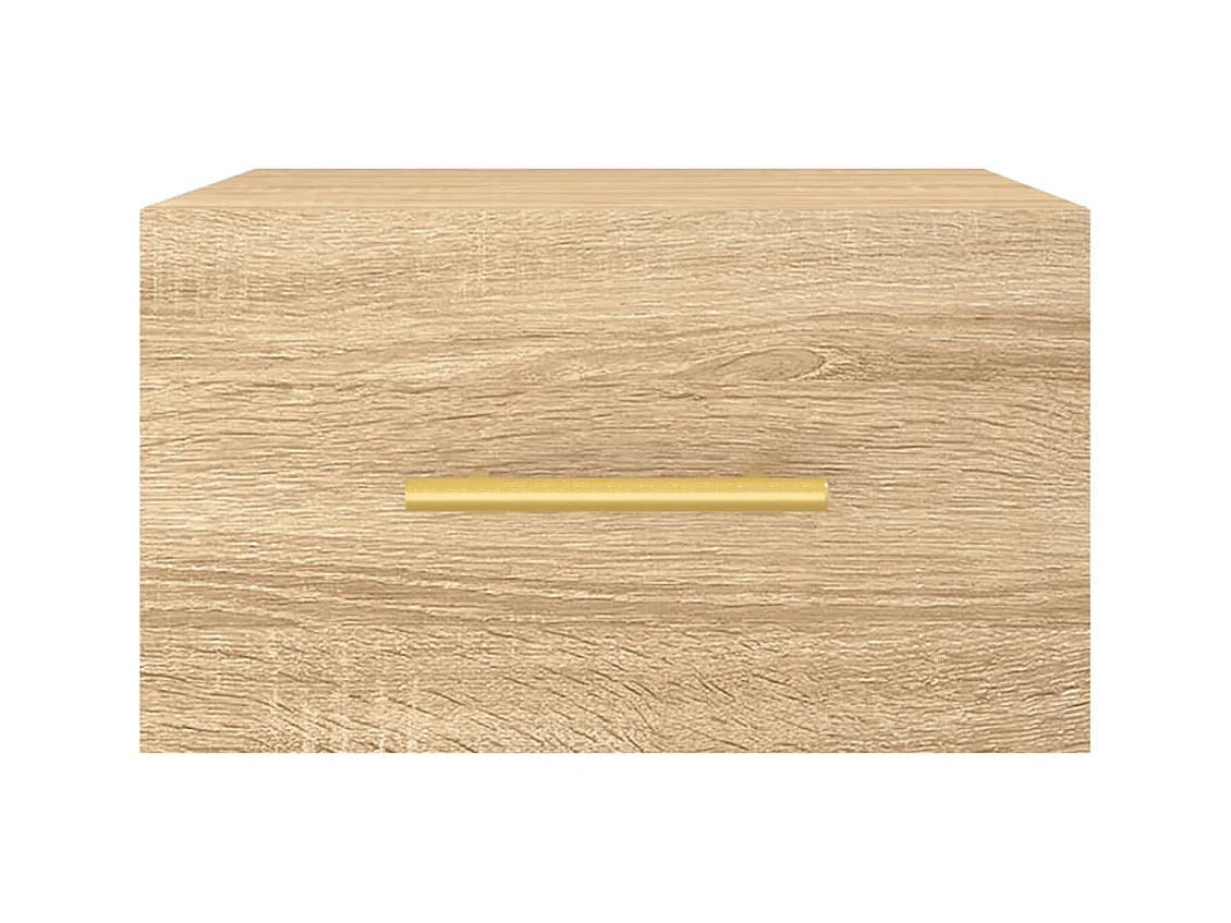 Nylo  Table de chevet murale chêne sonoma 35x35x20 cm