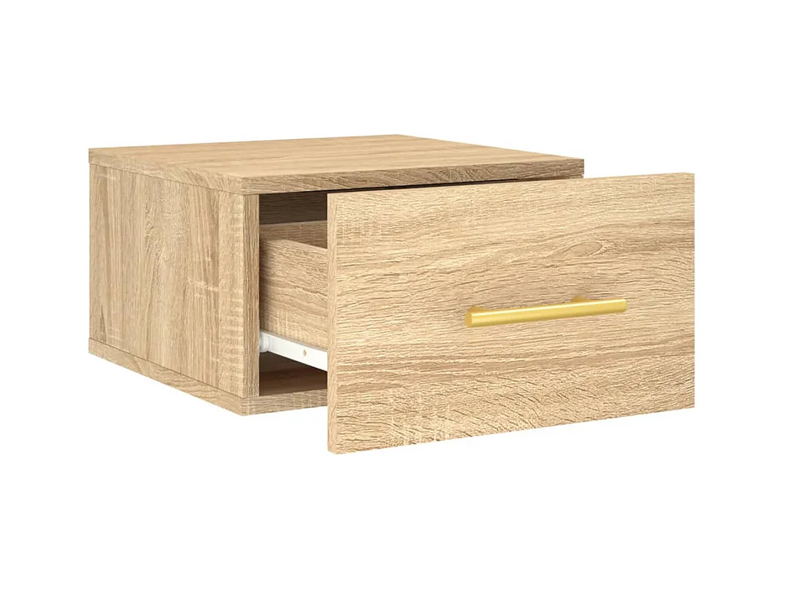Nylo  Table de chevet murale chêne sonoma 35x35x20 cm