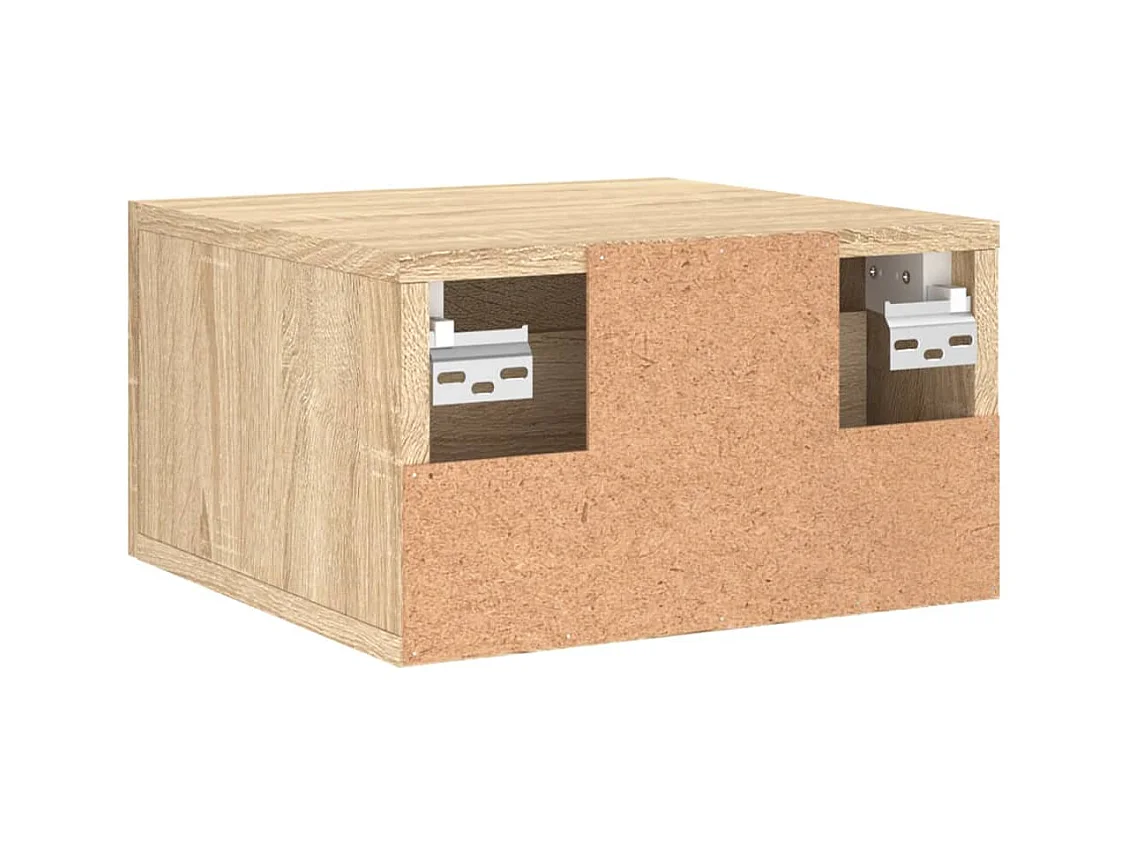 Nylo  Table de chevet murale chêne sonoma 35x35x20 cm