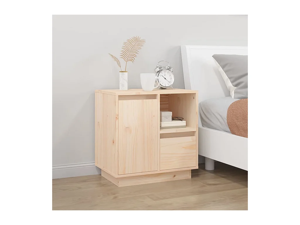 Hollidaysburg  Table de chevet 50x34x50 cm Bois de pin massif