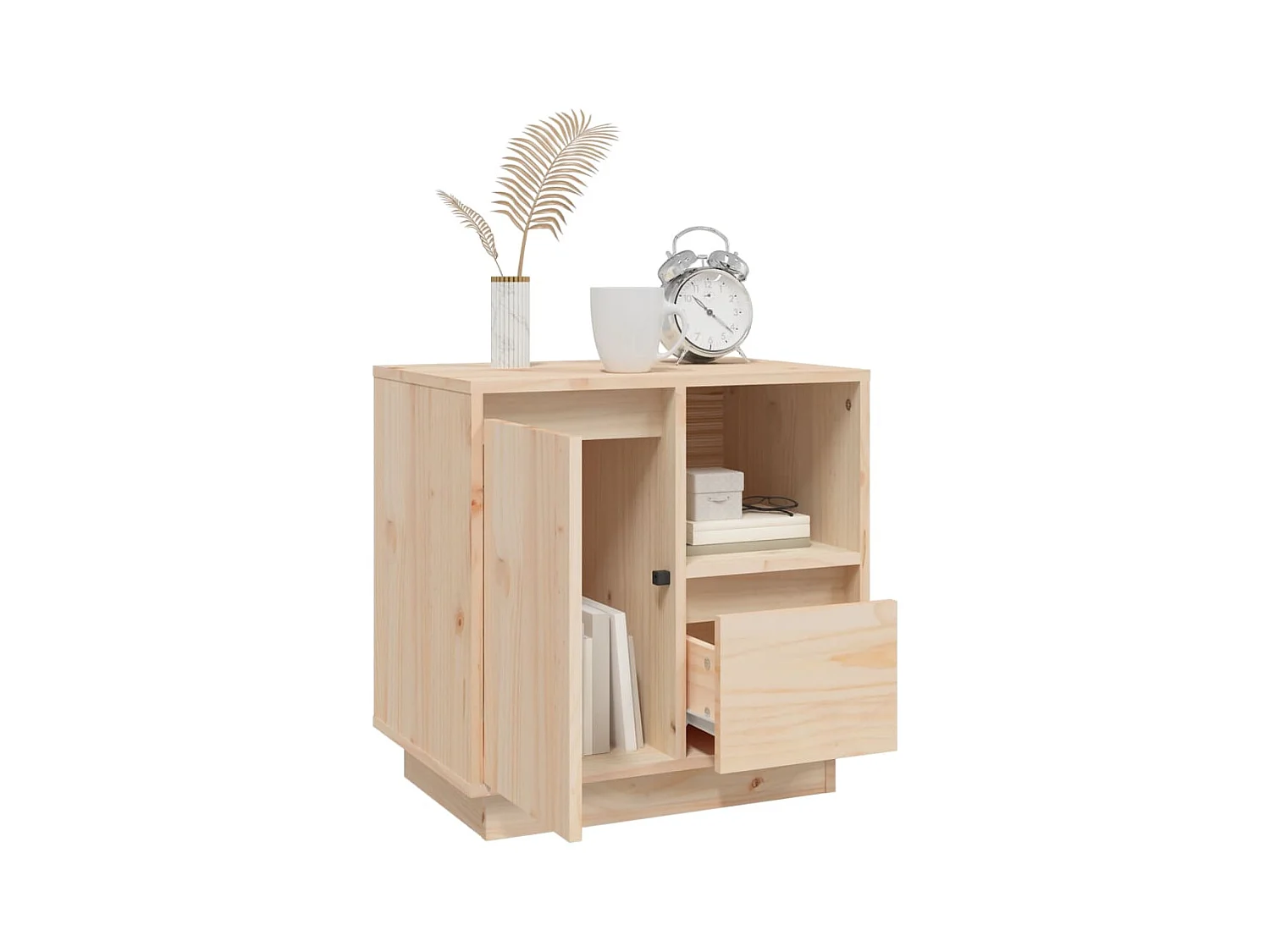 Hollidaysburg  Table de chevet 50x34x50 cm Bois de pin massif