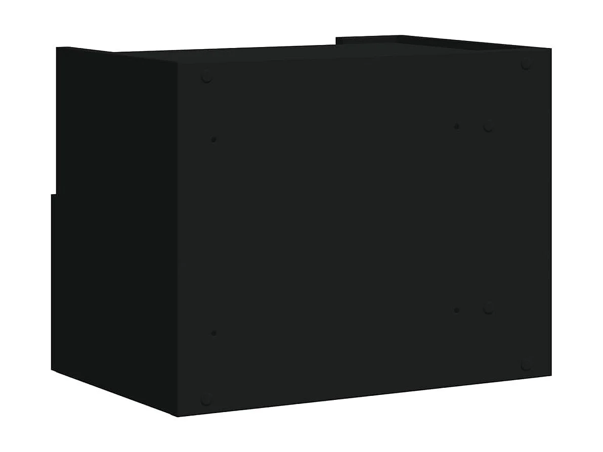 Sun City Center  Table de chevet murale noir 45x30x35 cm