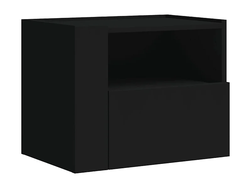 Sun City Center  Table de chevet murale noir 45x30x35 cm
