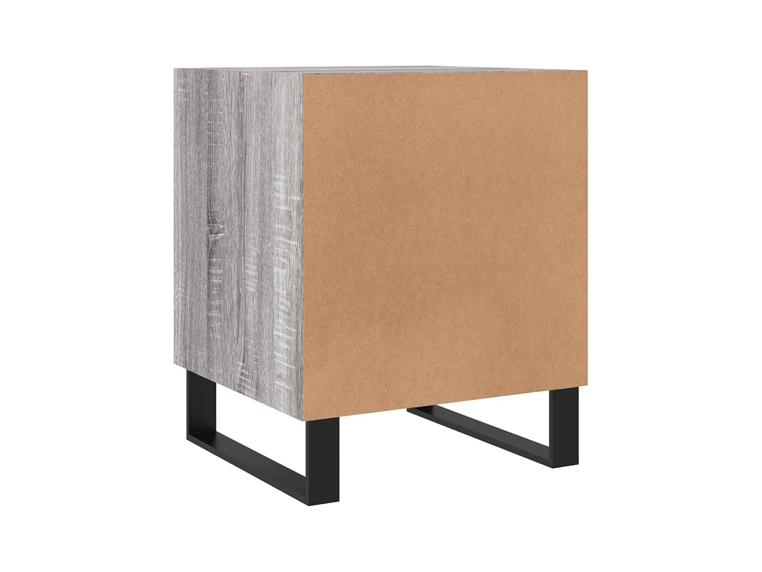 Kuopio  Table de chevet sonoma gris 40x40x50 cm bois d'ingénierie