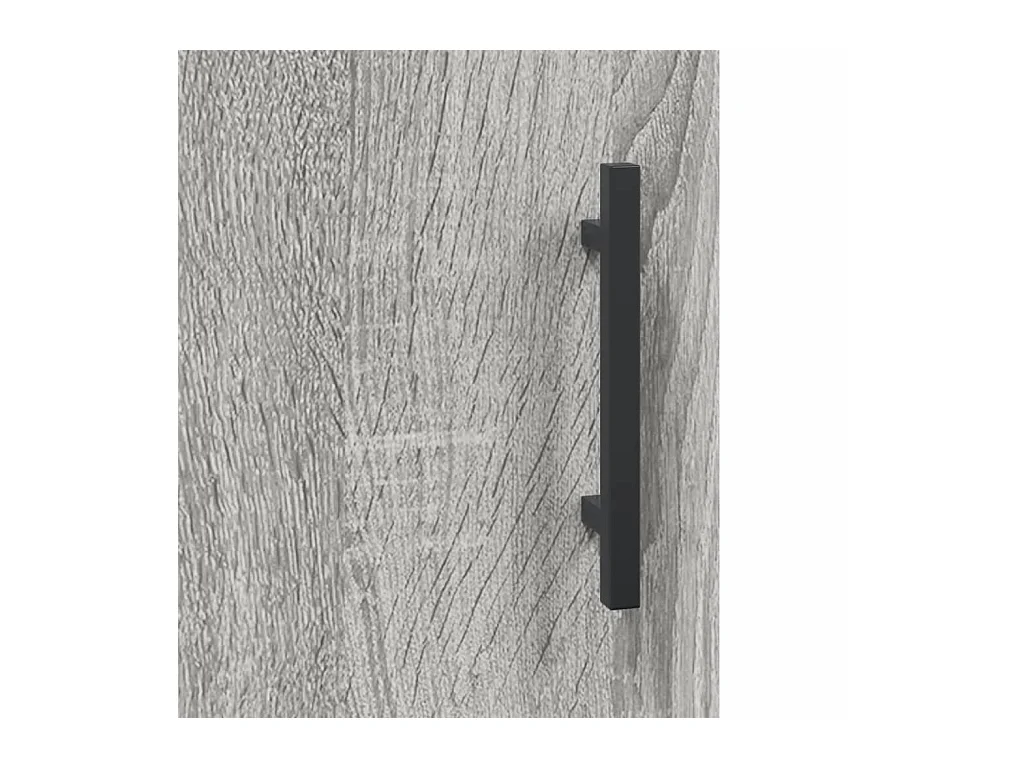 Kuopio  Table de chevet sonoma gris 40x40x50 cm bois d'ingénierie