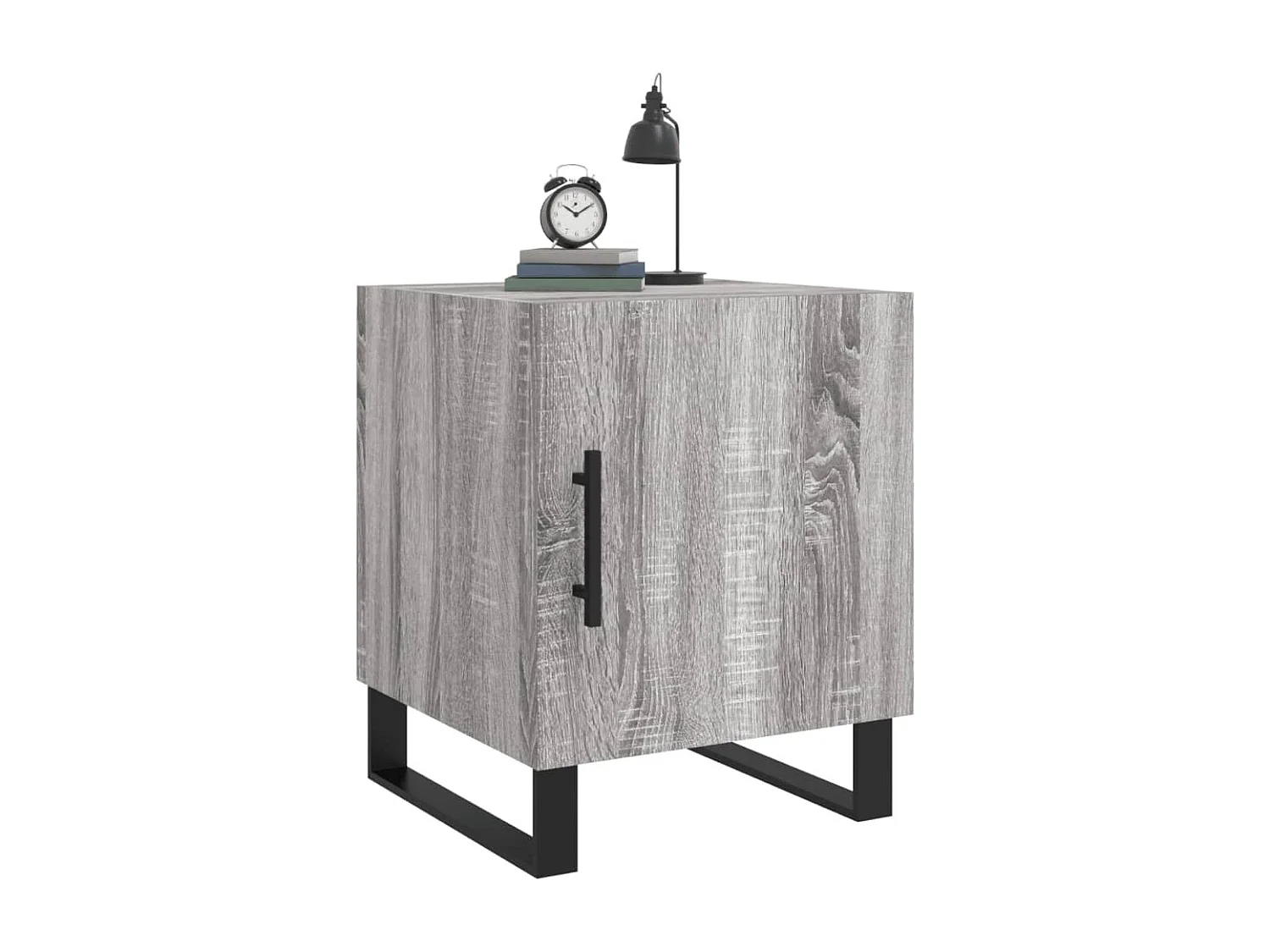 Kuopio  Comodino Grigio Sonoma 40x40x50 cm in Legno Multistrato