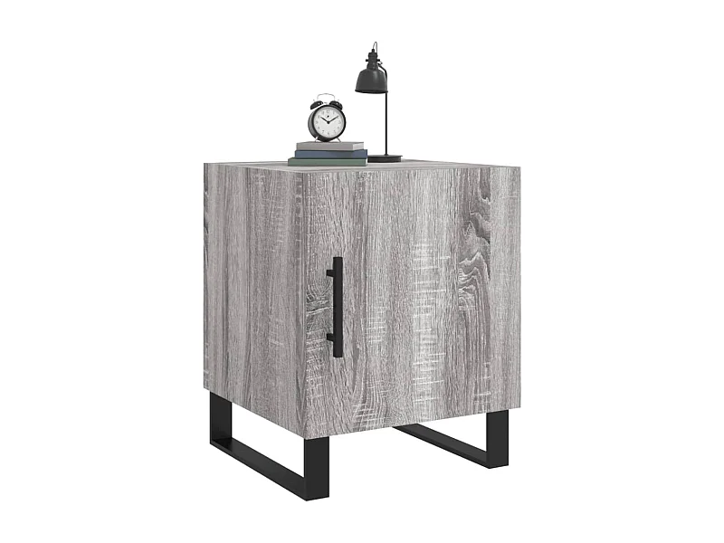 Kuopio  Comodino Grigio Sonoma 40x40x50 cm in Legno Multistrato