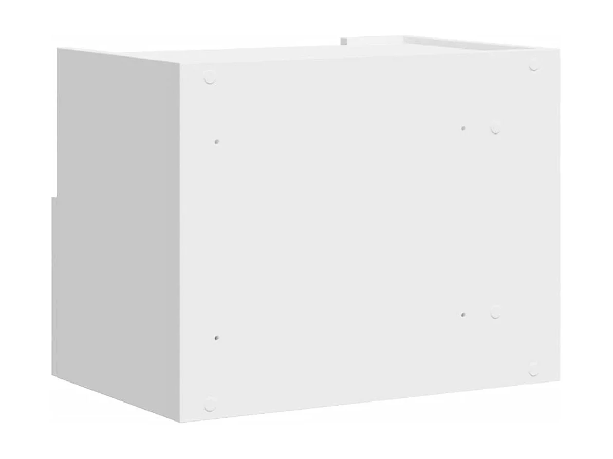 Sun City Center  Table de chevet murale blanc 45x30x35 cm