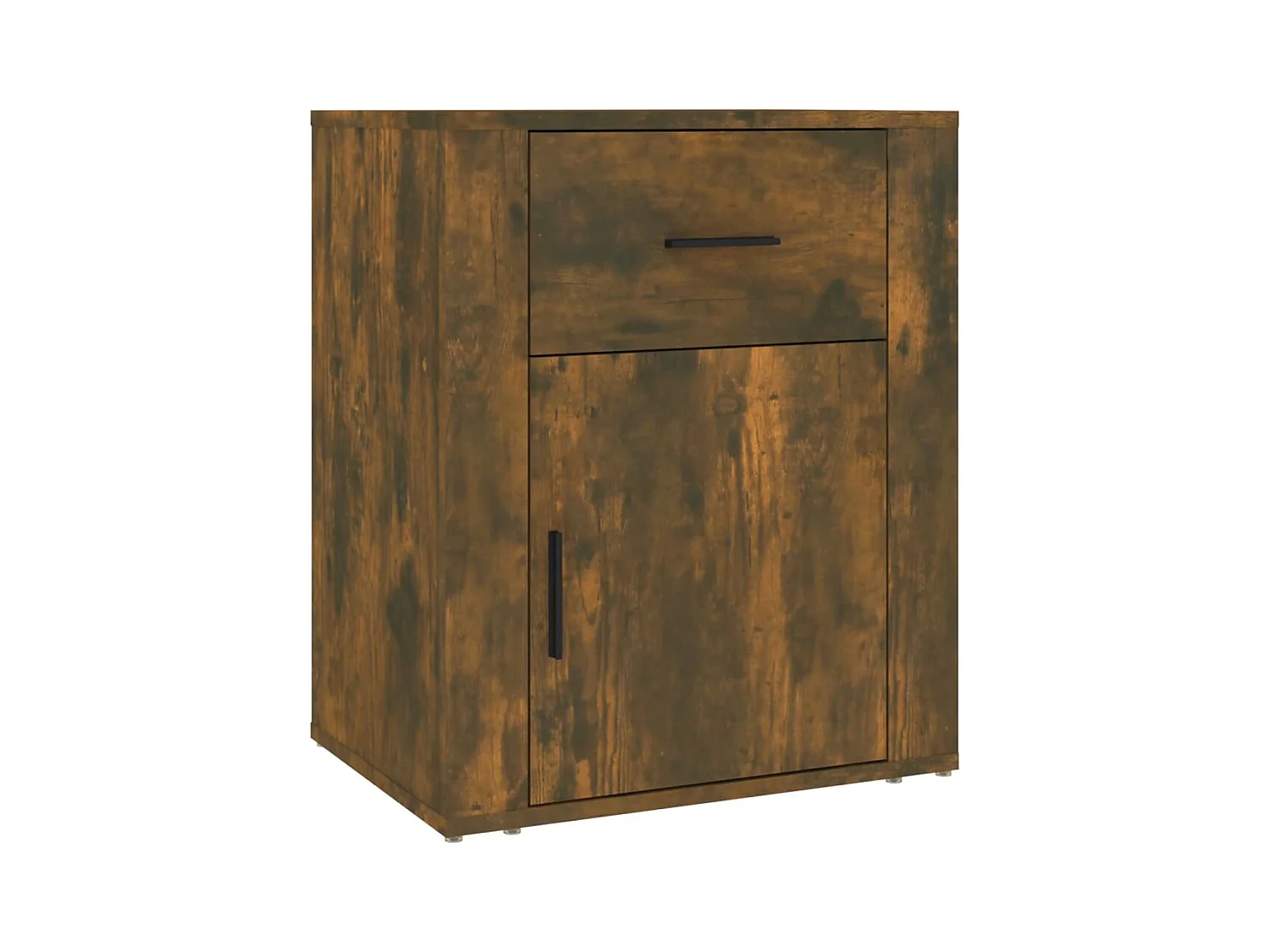 Arkport  Table de chevet Chêne fumé 50x36x60 cm Bois d'ingénierie