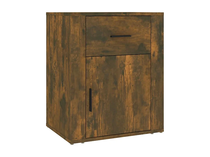 Arkport  Mesita de noche madera contrachapada roble ahumado 50x36x60 cm