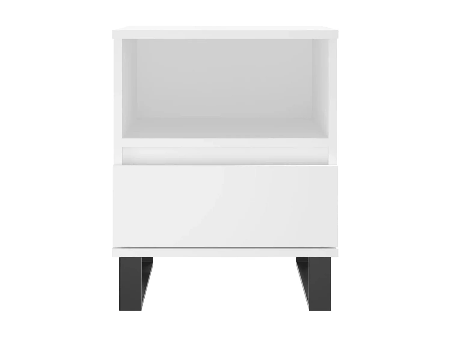 Pau  Tables de chevet 2 pcs blanc 40x35x50 cm bois d’ingénierie