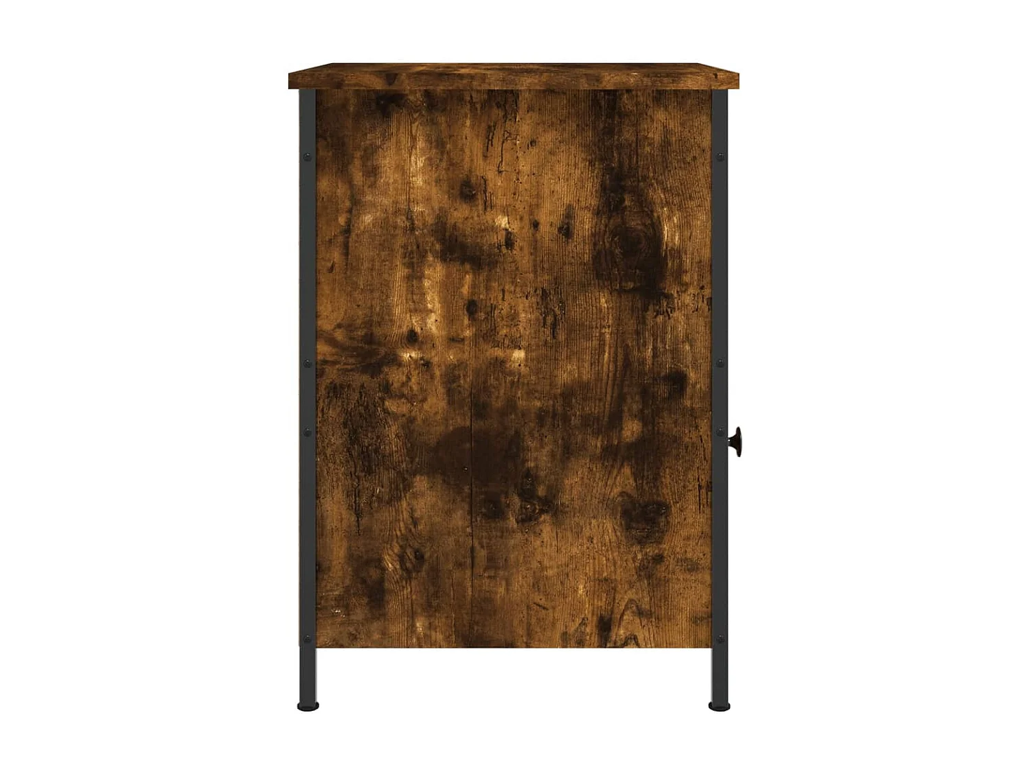 Lindra  Table de chevet chêne fumé 40x42x60 cm bois d'ingénierie