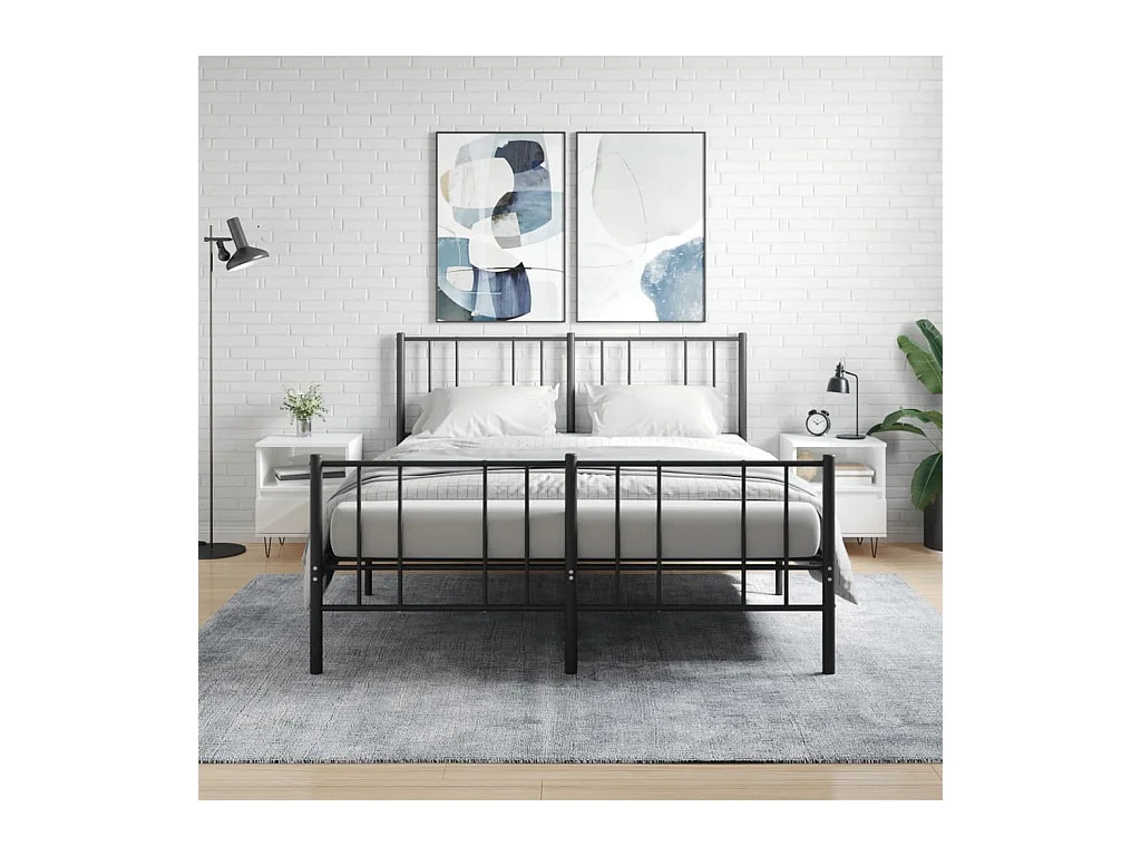 Hulst  Tables de chevet 2 pcs blanc brillant 40x35x50 cm