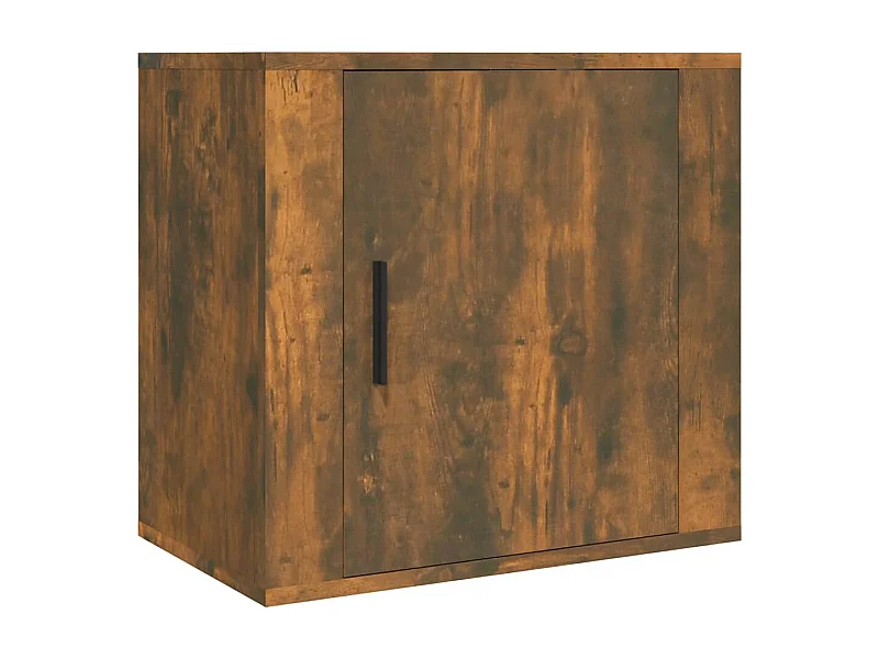 Almond  Table de chevet murale Chêne fumé 50x30x47 cm