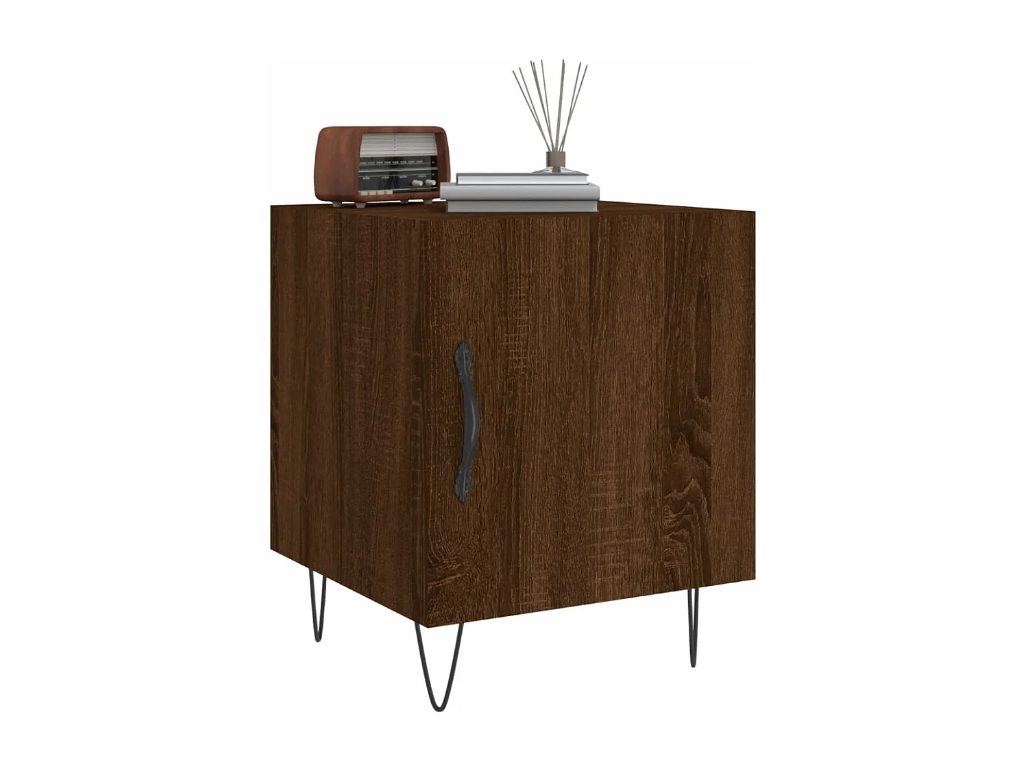 Corning  Tables de chevet 2pcs chêne marron 40x40x50cm bois d'ingénierie