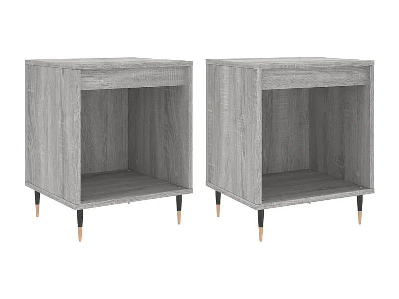 Dustin Mason  Tables de chevet 2 pcs sonoma gris 40x35x50 cm bois ingénierie