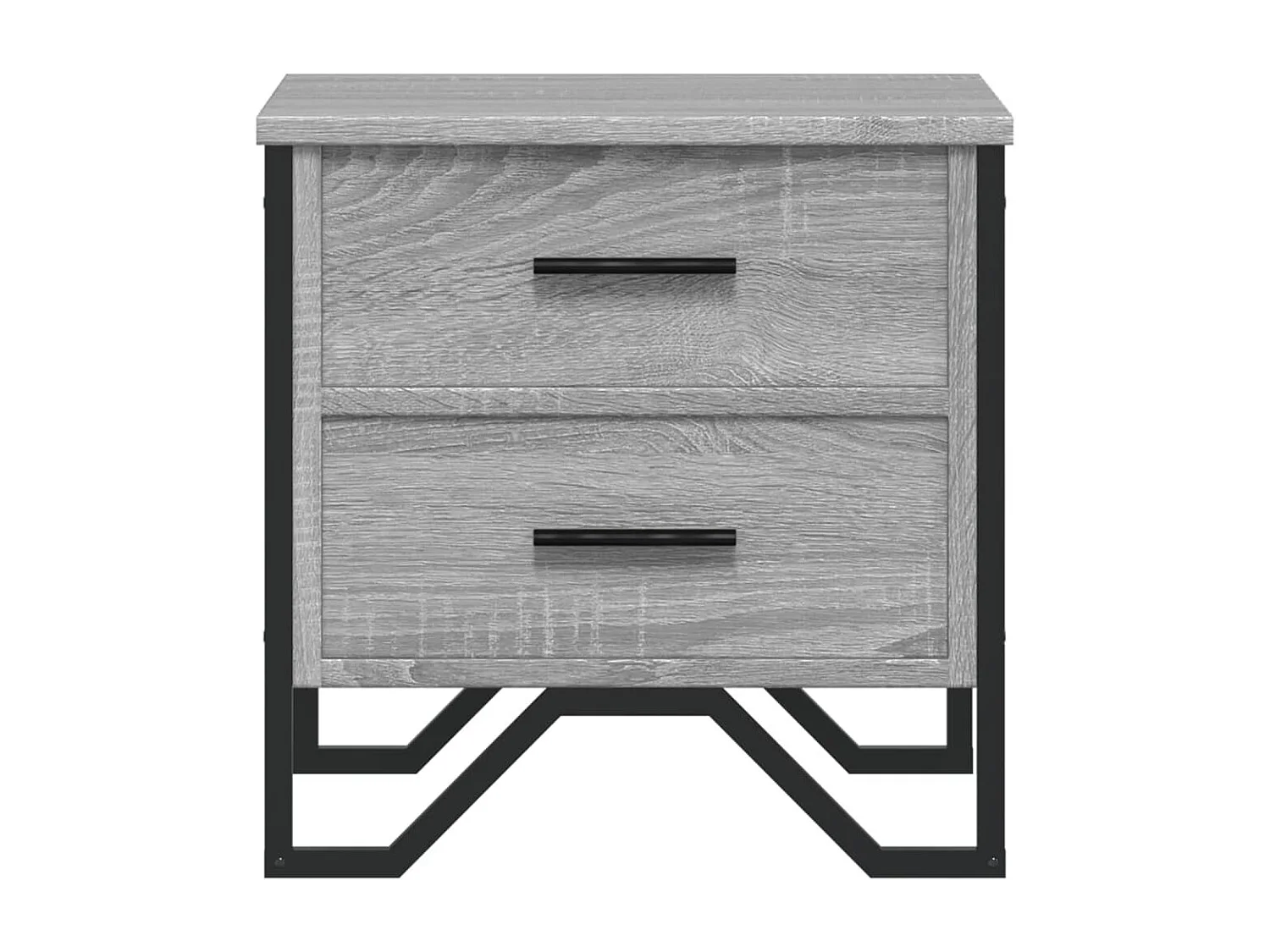Hanne  Table de chevet sonoma gris 40x41x40 cm bois d'ingénierie
