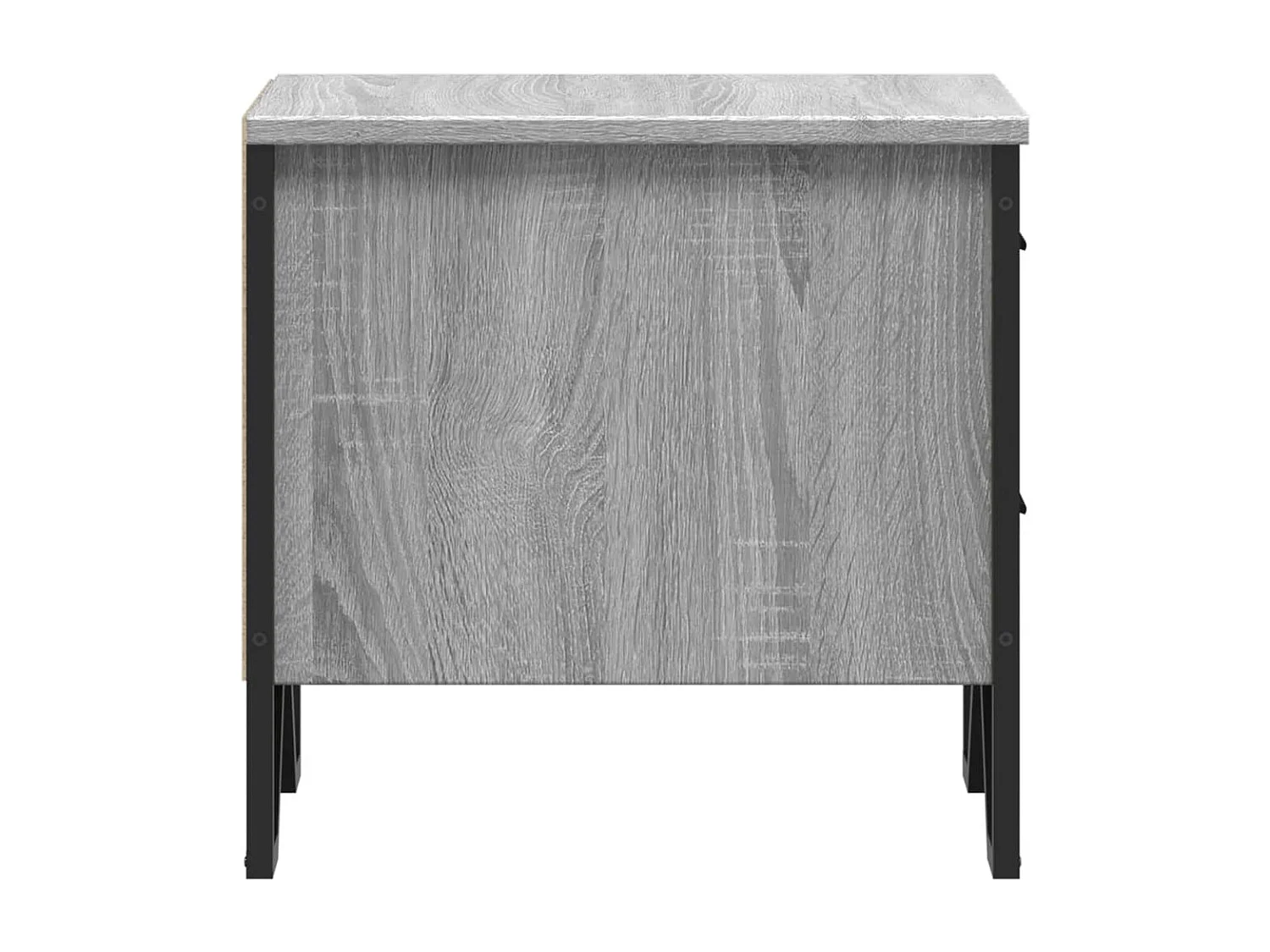 Hanne  Table de chevet sonoma gris 40x41x40 cm bois d'ingénierie