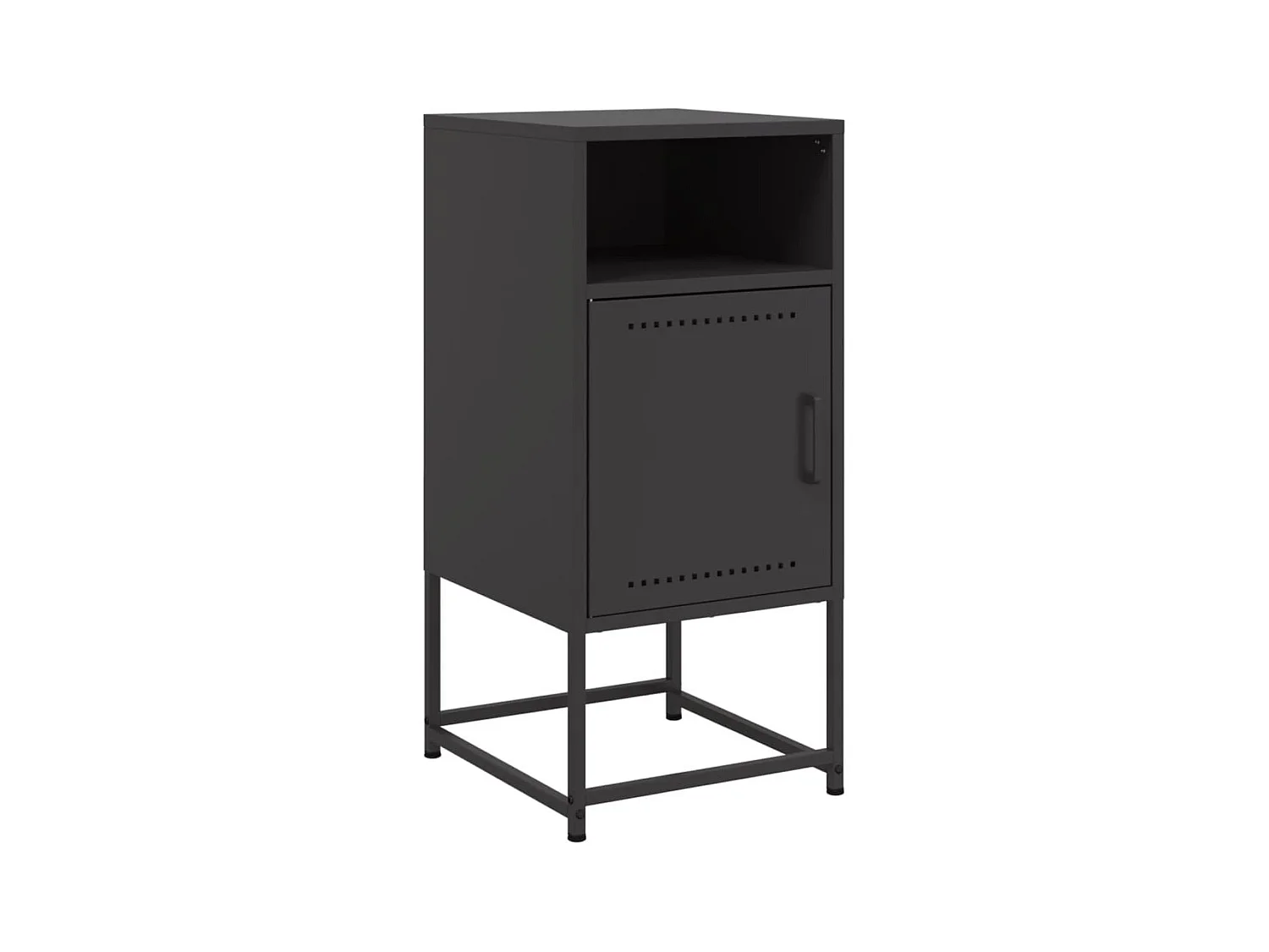 Jacek  Table de chevet noir 36x39x78 cm acier