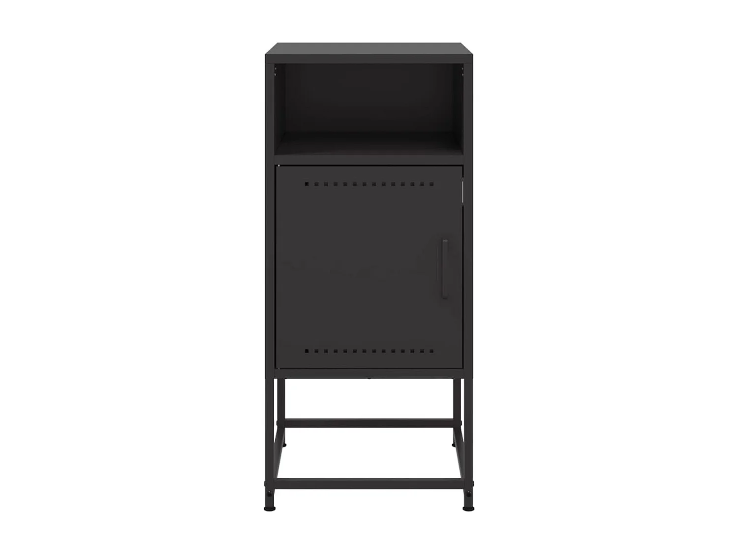 Jacek  Table de chevet noir 36x39x78 cm acier