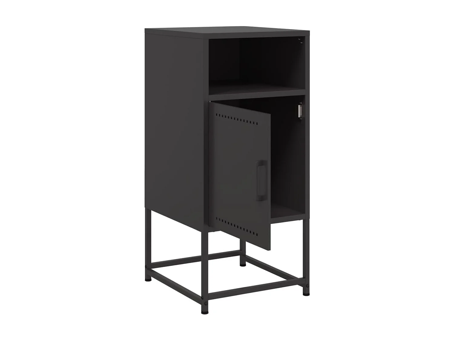 Jacek  Table de chevet noir 36x39x78 cm acier