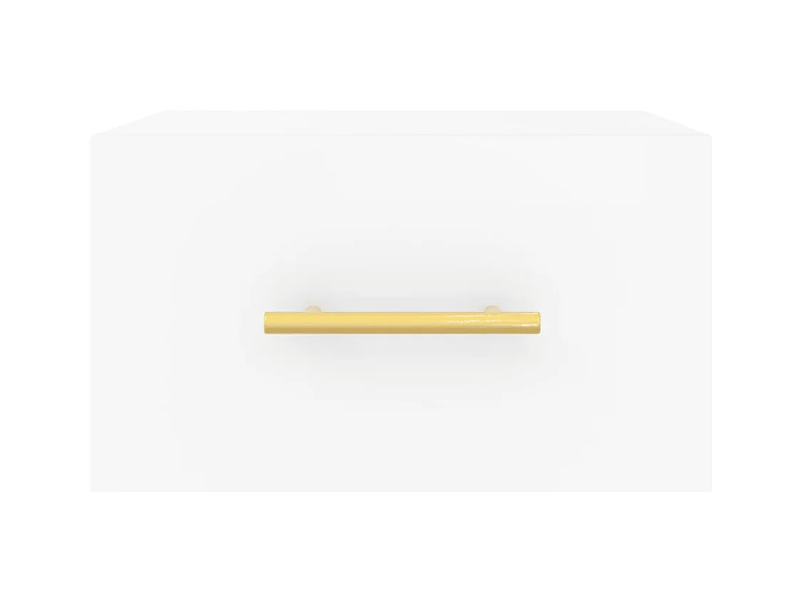 Nylo  Tables de chevet murales 2 pcs blanc 35x35x20 cm