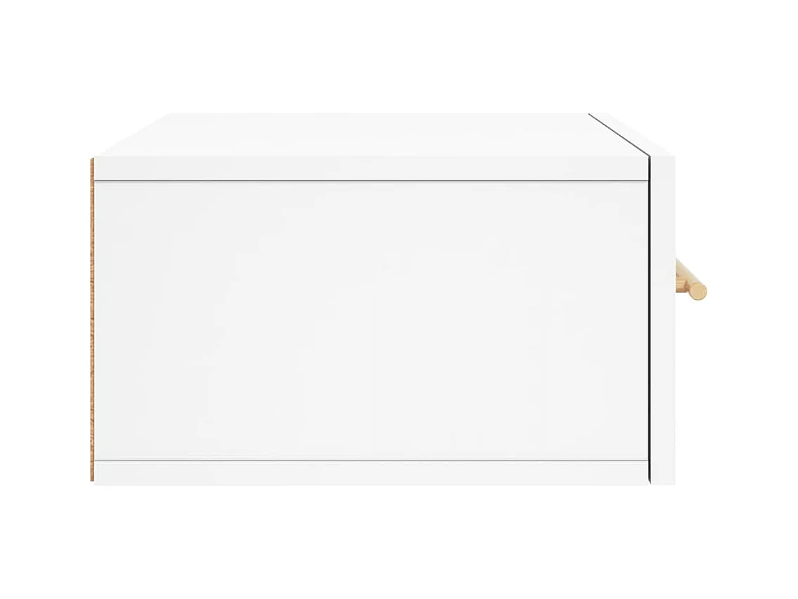 Nylo  Tables de chevet murales 2 pcs blanc 35x35x20 cm